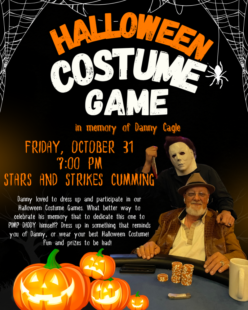 Friday - NO LIMIT HOLD'EM - Danny Cagle Memorial Costume Game - Stars and Strikes at 5thstreetpoker.com